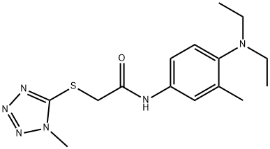 N-[4-(diethylamino)-3-methylphenyl]-2-[(1-methyl-1H-tetrazol-5-yl)sulfanyl]acetamide Struktur