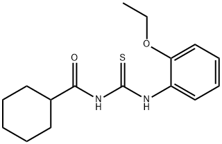 N-{[(2-ethoxyphenyl)amino]carbonothioyl}cyclohexanecarboxamide Struktur