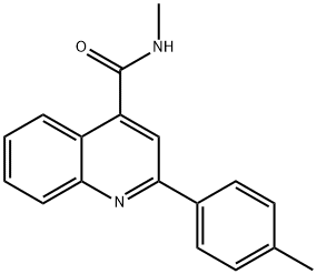 N-methyl-2-(4-methylphenyl)quinoline-4-carboxamide Struktur