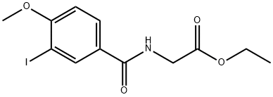 ethyl N-(3-iodo-4-methoxybenzoyl)glycinate Struktur