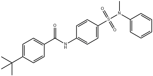 4-tert-butyl-N-(4-{[methyl(phenyl)amino]sulfonyl}phenyl)benzamide Struktur