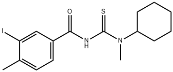 N-{[cyclohexyl(methyl)amino]carbonothioyl}-3-iodo-4-methylbenzamide Struktur