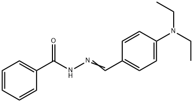 N'-[4-(diethylamino)benzylidene]benzohydrazide Struktur