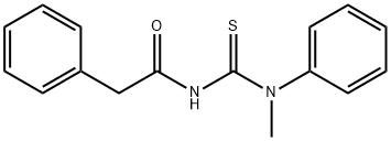 N-(methyl(phenyl)carbamothioyl)-2-phenylacetamide Struktur