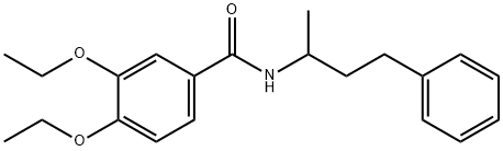 3,4-diethoxy-N-(4-phenylbutan-2-yl)benzamide Struktur