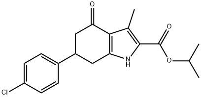 propan-2-yl 6-(4-chlorophenyl)-3-methyl-4-oxo-4,5,6,7-tetrahydro-1H-indole-2-carboxylate Struktur