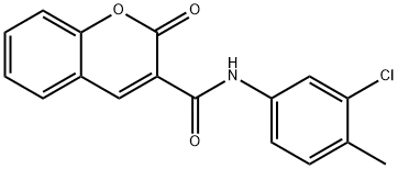 N-(3-chloro-4-methylphenyl)-2-oxochromene-3-carboxamide Struktur