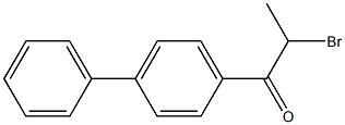 2-bromo-1-(4-phenylphenyl)propan-1-one Struktur