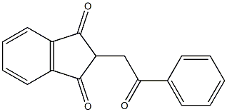 1H-Indene-1,3(2H)-dione, 2-(2-oxo-2-phenylethyl)- Struktur