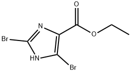 ETHYL 2,4-DIBROMO-1H-IMIDAZOLE-5-CARBOXYLATE Struktur