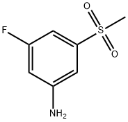 3-FLUORO-5-METHYLSULFONYLANILINE Struktur