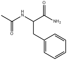 2-acetamido-3-phenyl-propanamide Struktur