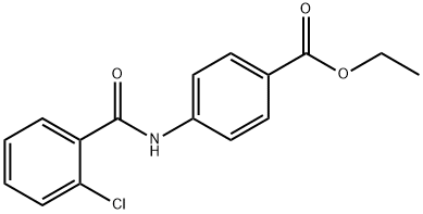 ethyl 4-[(2-chlorobenzoyl)amino]benzoate Struktur