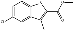 METHYL 5-CHLORO-3-METHYLBENZO[B]THIOPHENE-2-CARBOXYLATE Struktur