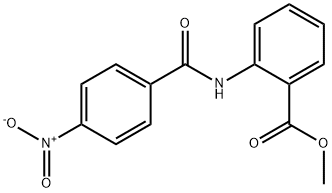 methyl 2-[(4-nitrobenzoyl)amino]benzoate Struktur