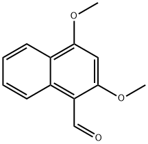 2,4-Dimethoxy-naphthalene-1-carbaldehyde Struktur