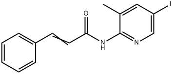 (2E)-N-(5-iodo-3-methylpyridin-2-yl)-3-phenylprop-2-enamide Struktur