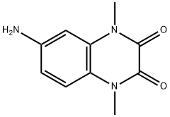 6-amino-1,4-dimethyl-1,4-dihydroquinoxaline-2,3-dione Struktur