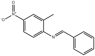 N-benzylidene-2-methyl-4-nitroaniline Struktur