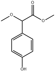 methyl 2-(4-hydroxyphenyl)-2-methoxyacetate Struktur