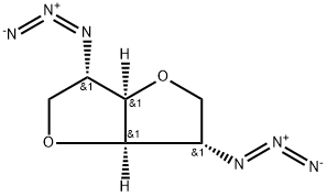 (3S,3aR,6S,6aR)-3,6-Diazido-hexahydrofuro[3,2-b]furan Struktur