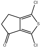 1,3-dichloro-5,6-dihydro-4H-cyclopenta[c]thiophen-4-one Structure