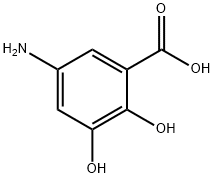 Benzoic acid, 5-amino-2,3-dihydroxy- Struktur