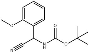 tert-butyl N-[cyano(2-methoxyphenyl)methyl]carbamate Struktur