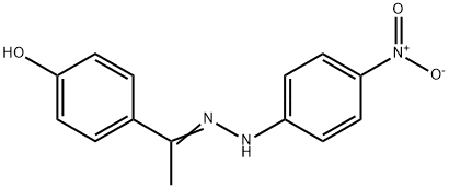 4-[N-(4-nitrophenyl)ethanehydrazonoyl]phenol Struktur