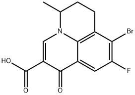 8-bromo-9-fluoro-5-methyl-1-oxo-1,5,6,7-tetrahydropyrido[3,2,1-ij]quinoline-2-carboxylic acid