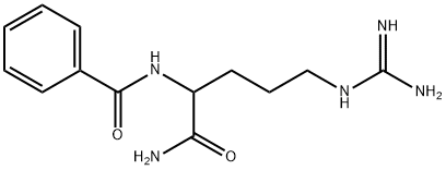 N-(1-Carbamoyl-4-guanidino-butyl)-benzamide Struktur