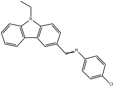 (4-chlorophenyl)[(9-ethyl-9H-carbazol-3-yl)methylene]amine Struktur