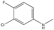 3-chloro-4-fluoro-N-methylaniline Struktur