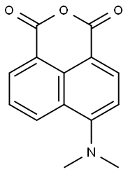 4-N,N-dimethylaminonaphthalene-1,8-dicarboxylic acid anhydride Struktur