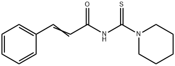 3-phenyl-N-(1-piperidinylcarbonothioyl)acrylamide Struktur