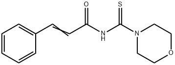 N-(4-morpholinylcarbonothioyl)-3-phenylacrylamide Struktur