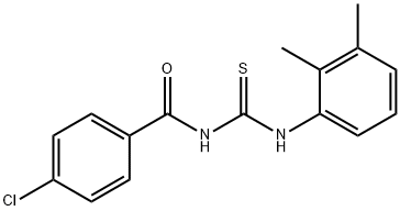 4-chloro-N-{[(2,3-dimethylphenyl)amino]carbonothioyl}benzamide Struktur