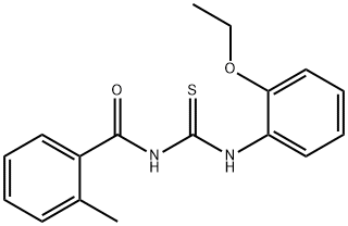 N-{[(2-ethoxyphenyl)amino]carbonothioyl}-2-methylbenzamide Struktur