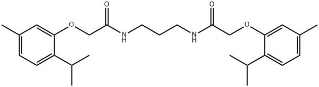 N,N'-1,3-propanediylbis[2-(2-isopropyl-5-methylphenoxy)acetamide] Struktur