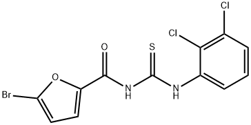 5-bromo-N-{[(2,3-dichlorophenyl)amino]carbonothioyl}-2-furamide Struktur