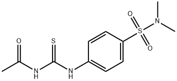 N-[({4-[(dimethylamino)sulfonyl]phenyl}amino)carbonothioyl]acetamide Struktur