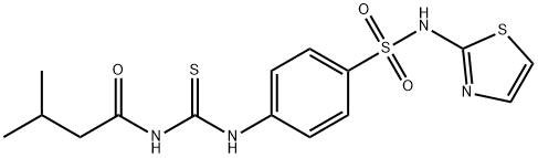 3-methyl-N-[({4-[(1,3-thiazol-2-ylamino)sulfonyl]phenyl}amino)carbonothioyl]butanamide Struktur