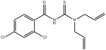 2,4-dichloro-N-[(diallylamino)carbonothioyl]benzamide Struktur