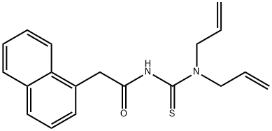 N-[(diallylamino)carbonothioyl]-2-(1-naphthyl)acetamide Struktur