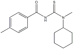 N-{[cyclohexyl(methyl)amino]carbonothioyl}-4-methylbenzamide Struktur