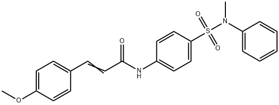 3-(4-methoxyphenyl)-N-(4-{[methyl(phenyl)amino]sulfonyl}phenyl)acrylamide Struktur