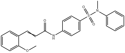 3-(2-methoxyphenyl)-N-(4-{[methyl(phenyl)amino]sulfonyl}phenyl)acrylamide Struktur