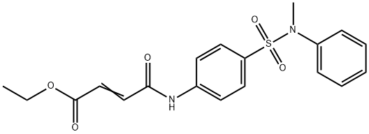 ethyl (E)-4-[4-[methyl(phenyl)sulfamoyl]anilino]-4-oxobut-2-enoate Struktur