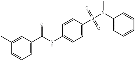 3-methyl-N-(4-{[methyl(phenyl)amino]sulfonyl}phenyl)benzamide Struktur