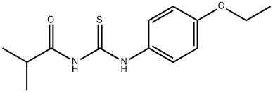 N-{[(4-ethoxyphenyl)amino]carbonothioyl}-2-methylpropanamide Struktur